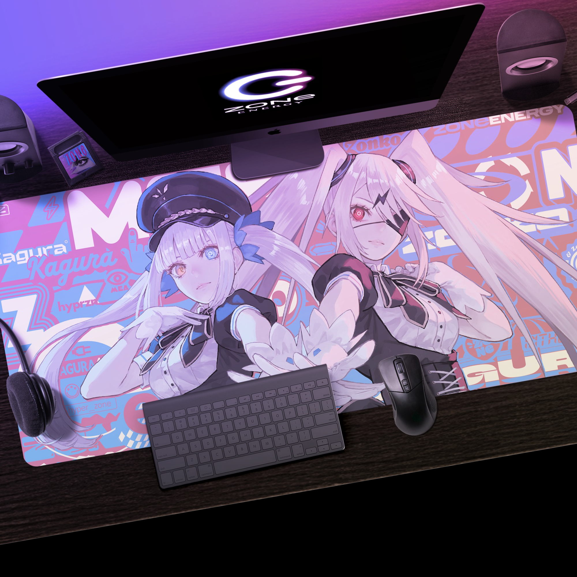 特大オリジナルデザインデスクマット + HYPER ZONe SET : DESIGN-B