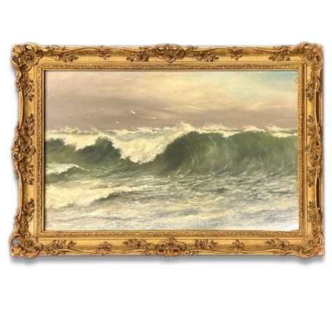 David James「海」19世紀絵画 | 美術品・絵画買取センター