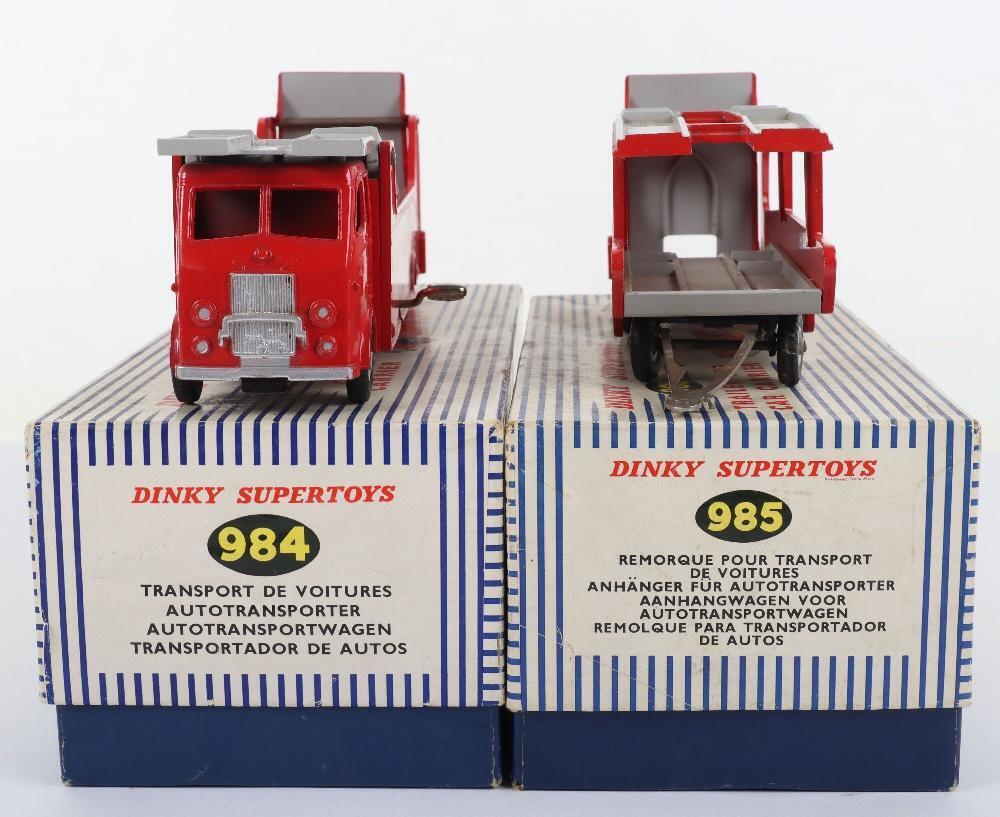 Dinky Supertoys Boxed 984 Car Carrier and 985 Trailer
