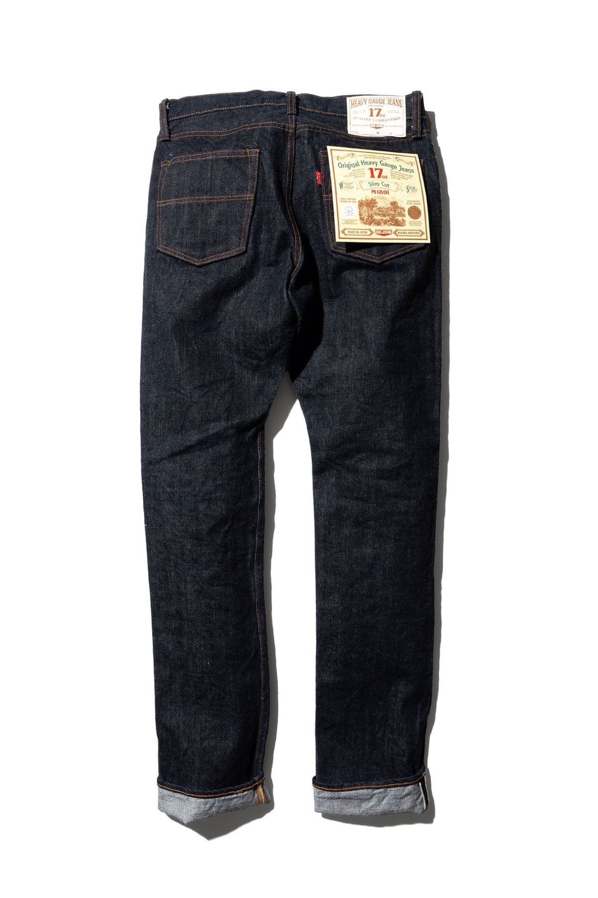 M1801 (001) 17oz Heavy Gauge Jeans / Slim | BIG JOHN since 1940
