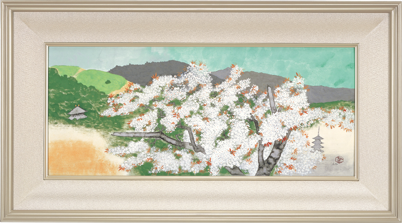 小倉遊亀、霽れゆく（はれゆく）、豪華・希少・大判画集画、新品高級額・額装付 径 | 商品紹介 | 美術品複製画販売サイト | 美術趣味 | 共同印刷