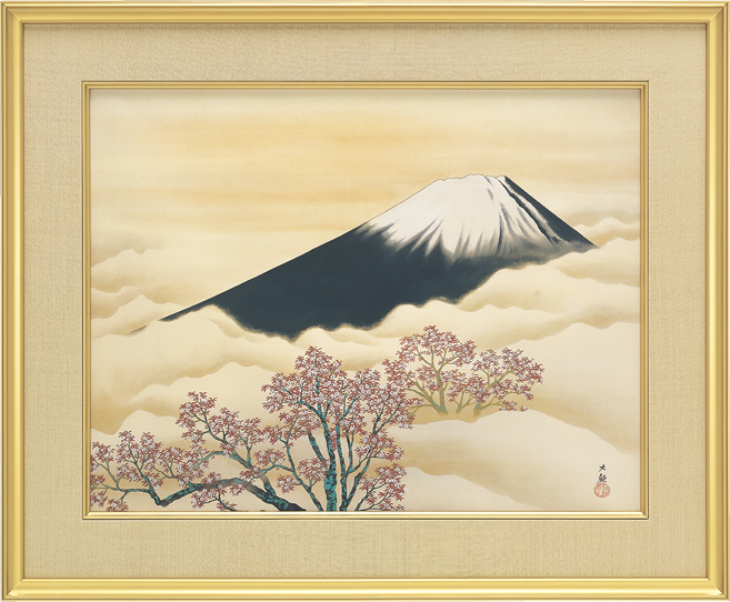 掛け軸 横山大観 霊峰飛鶴 絹本 名品 複製 希少 軸装 茶道具 掛軸 美品 横山大観「霊峰飛鶴」＜軸＞｜エンディショップ【公式通販】