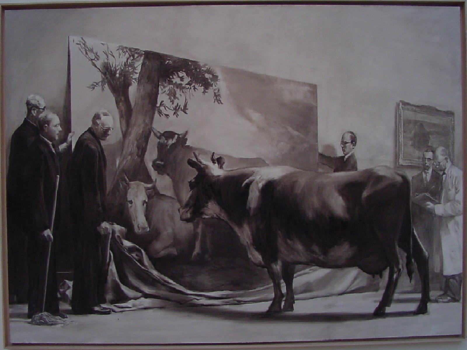 Reflection on a Painting of a Cow Reflecting on a Painting of a