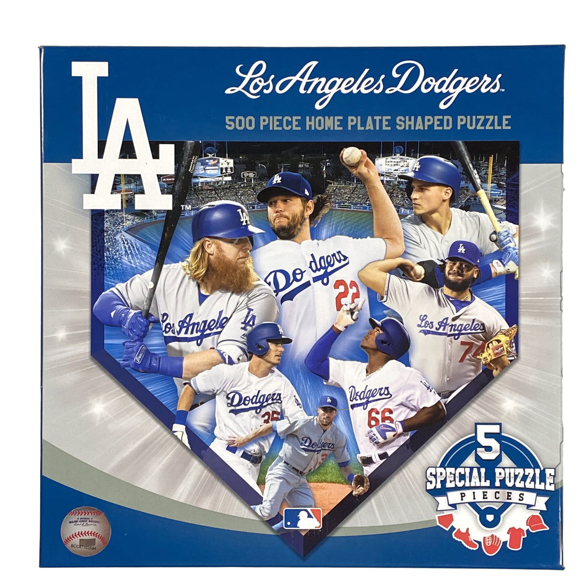 Los Angeles Dodgers 500 Piece Shaped Puzzle — Bird in Hand