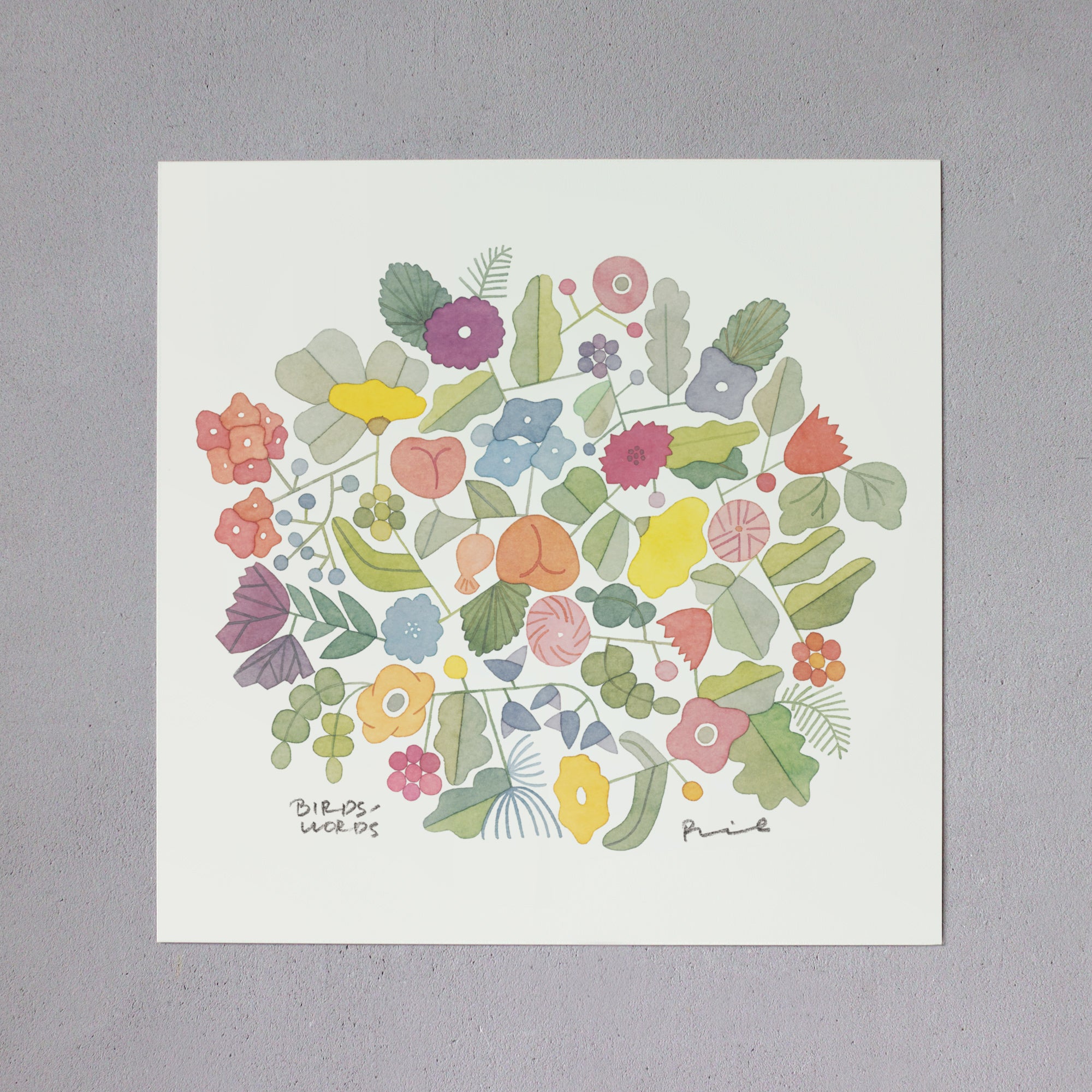 ポスター 30cm / BOUQUET – BIRDS' WORDS