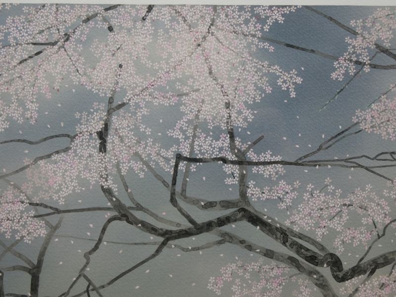 美創ギャラリー / 中島千波 リトグラフ【臥龍桜】