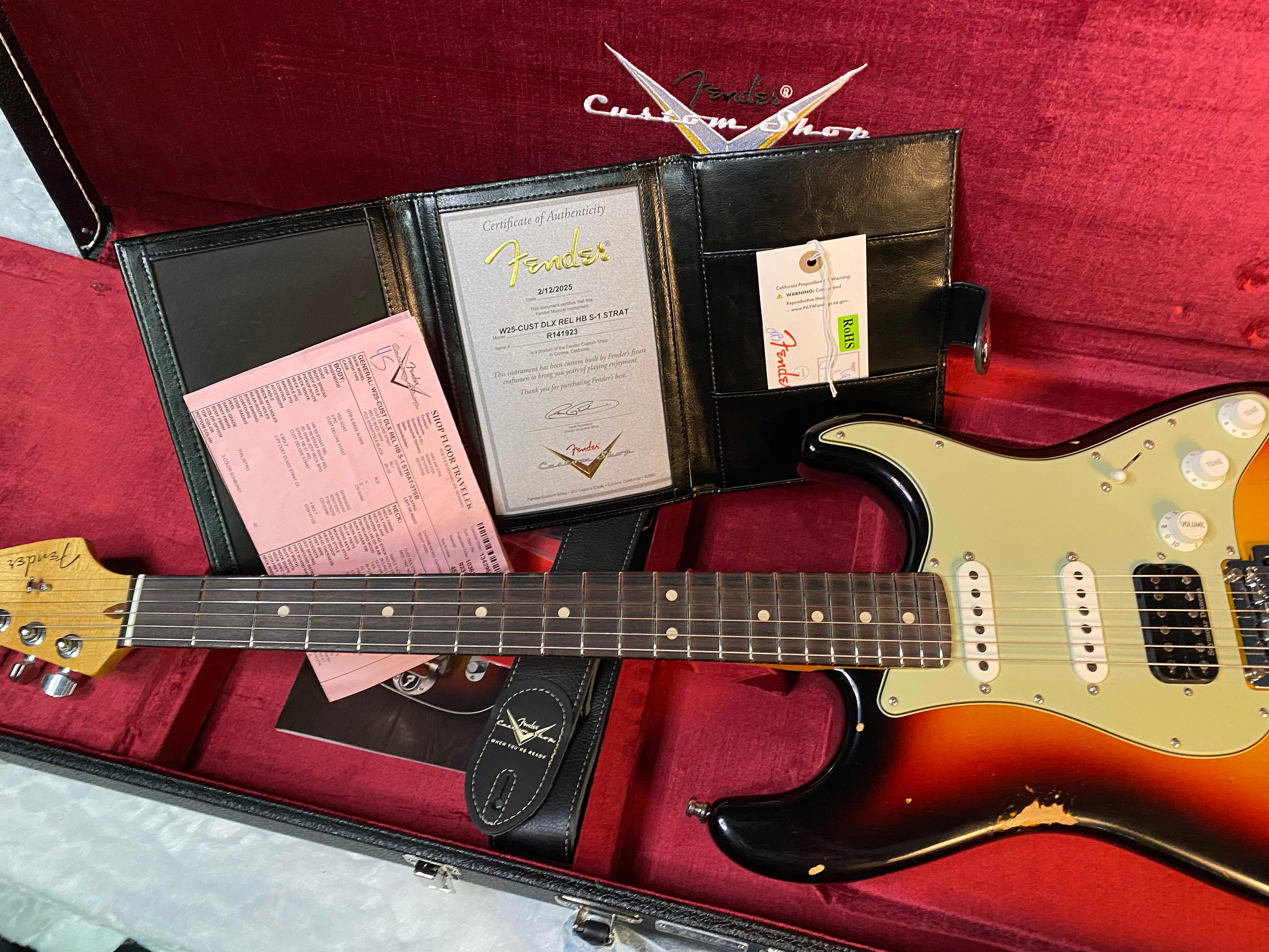 NEW! Fender Custom Shop Custom Deluxe HSS S-1 Stratocaster Relic