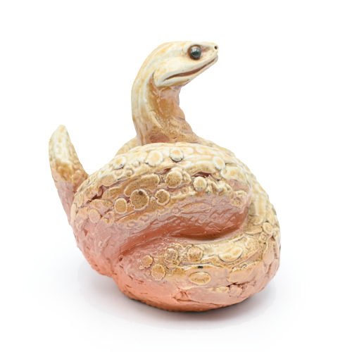 備前焼 干支（巳）【白備前】作家：17代 木村 玉舟 - 備前焼通販