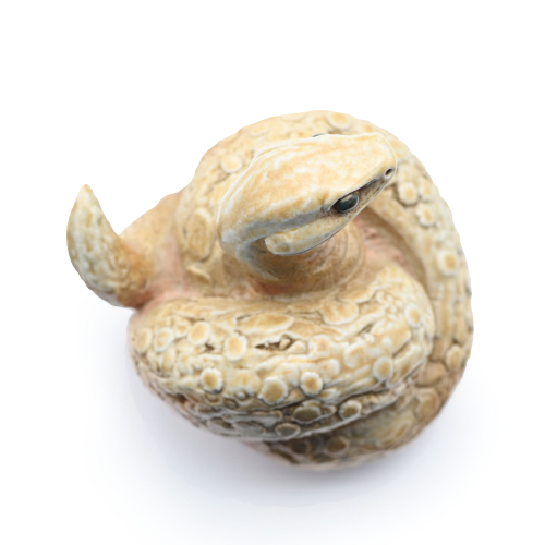 備前焼 干支（巳）【白備前】作家：17代 木村 玉舟 - 備前焼通販