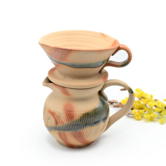 備前焼石目湯呑セット作家 久郷 剛司 - 備前焼通販ギャラリーしょうざん