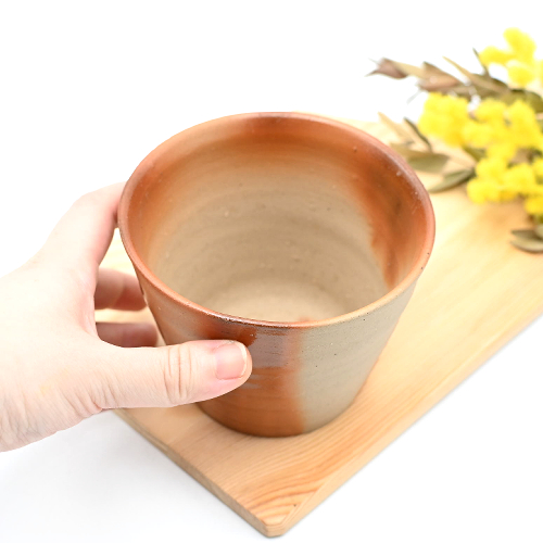 備前焼 そば猪口（大）フリーカップ作家 乗松 美歩 - 備前焼通販