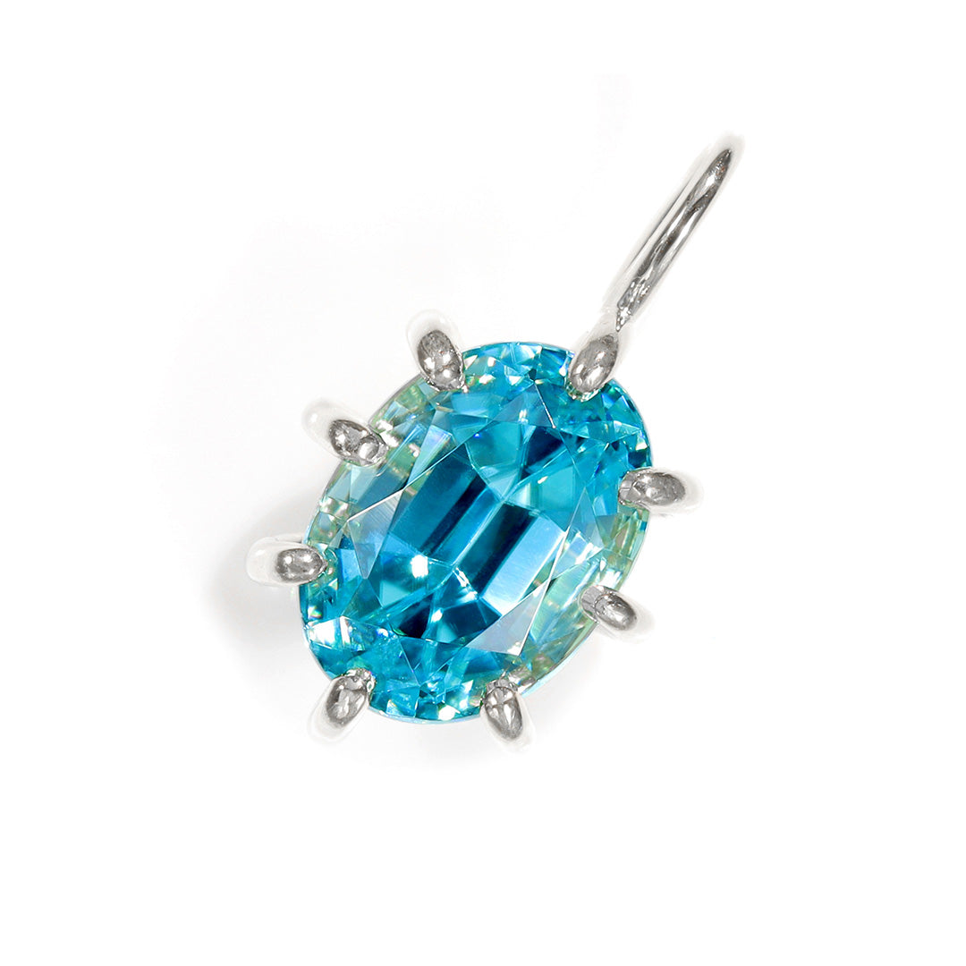 ビズー公式】ブルージルコン K18(18金) ペンダントトップ セパージュ