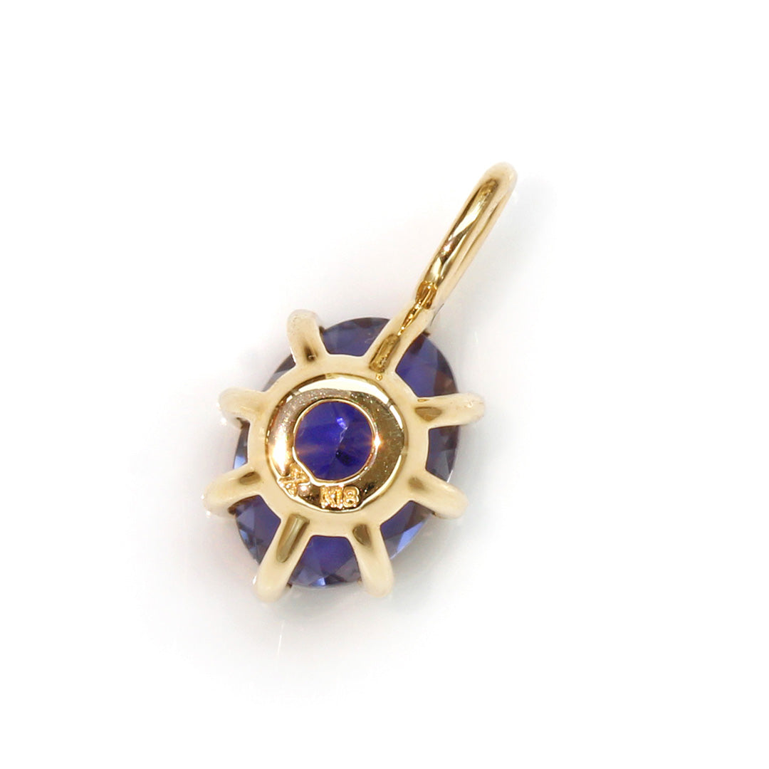 ビズー公式】アイオライト K18(18金) ペンダントトップ セパージュ