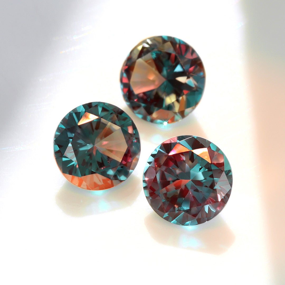 ビズー公式】アレキサンドライト(ラボグロウン) K18/PTリング