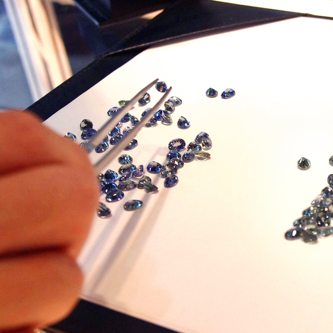 ビズー公式】タンザナイト PT K18(18金) リング セパージュ | 希少石