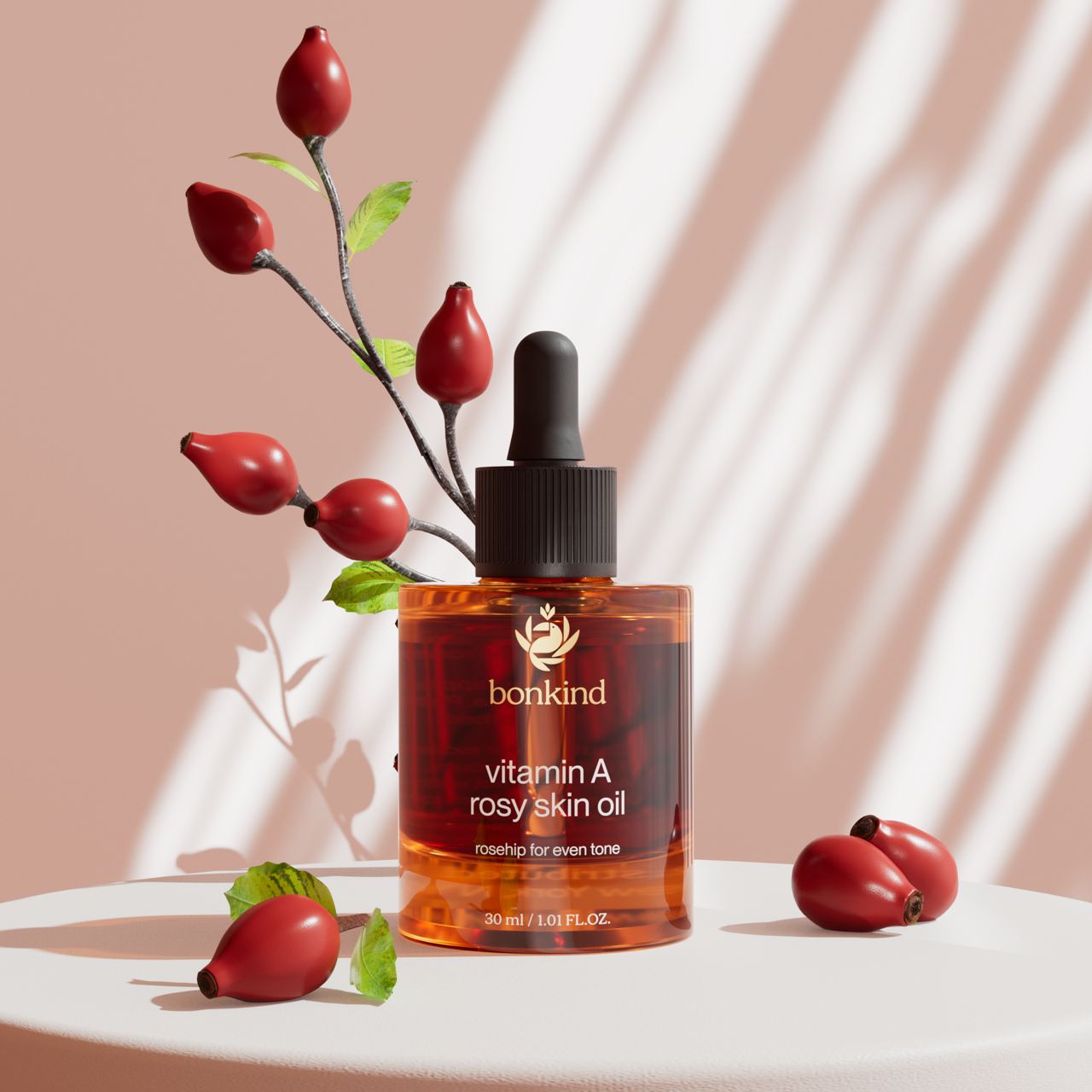 Vitamin A Rosy Skin Oil, Rosehip for Even Tone – BonKind