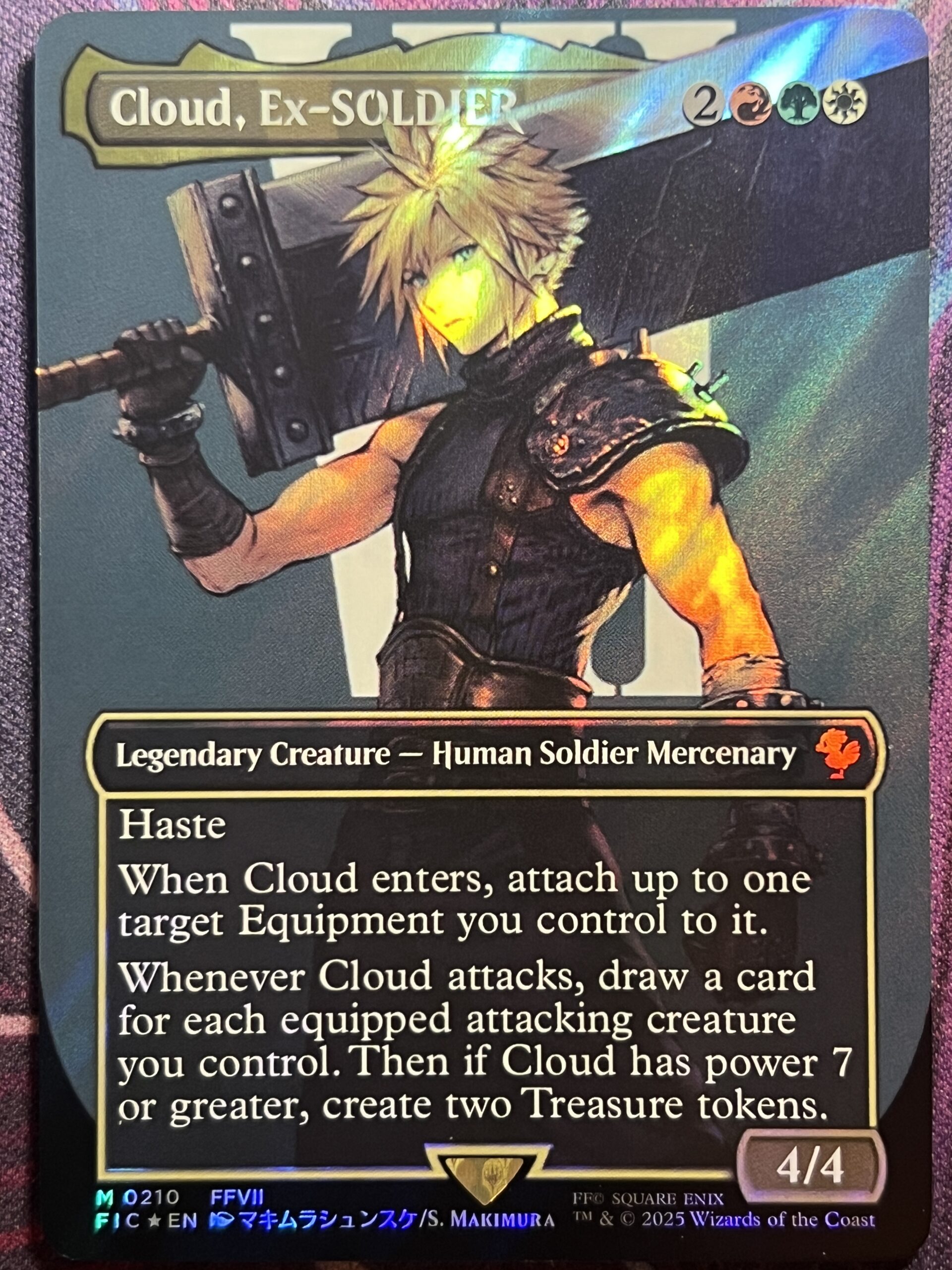 Cloud, Ex-SOLDIER FIC Full Art #210 Surge Foil – Bootleg Mage