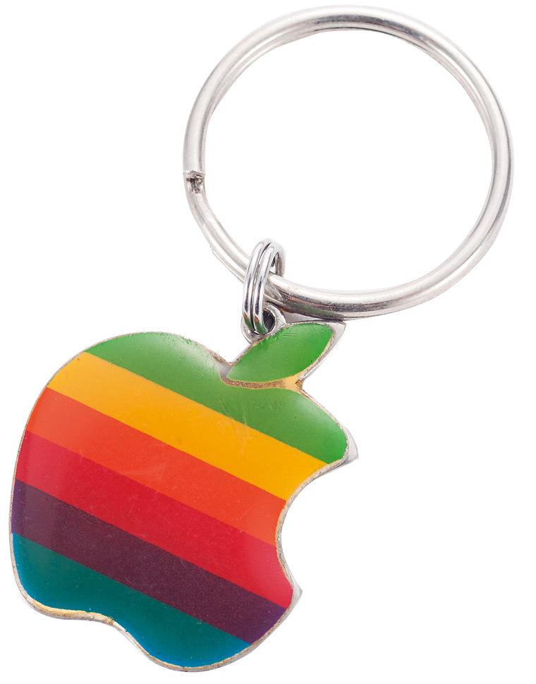 激レア【Apple 】アップルビンテージゴールドベルトバックル レインボー