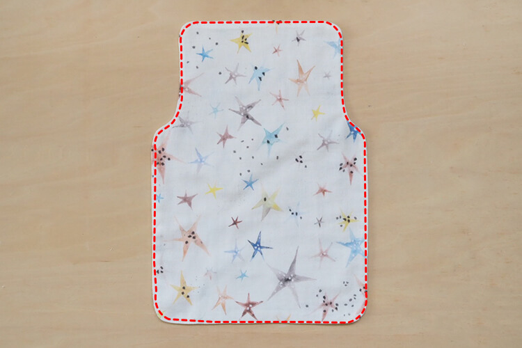 A4用紙を型紙に♪かんたんベビー用汗取りパッドの作り方 | nunocoto fabric