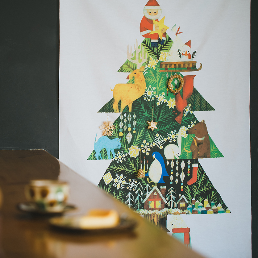 クリスマスツリータペストリー（小）：福田利之 | nunocoto