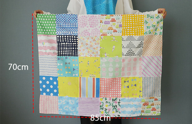 ハギレ30枚、全部つなげてマルチカバー【nunocotoハギレアソートセット