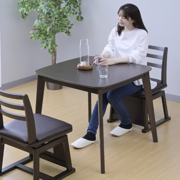 商品情報_ダイニングこたつテーブル（80×80cm） | 山善の商品情報