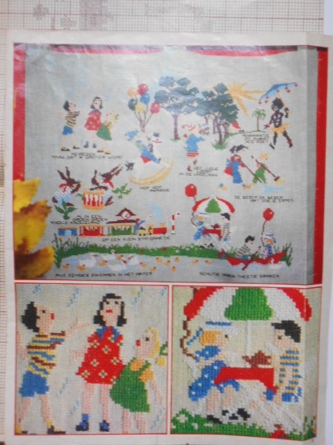 ミース・ブロッホ 童謡 クロスステッチ 図案 刺繍 壁掛け オランダ
