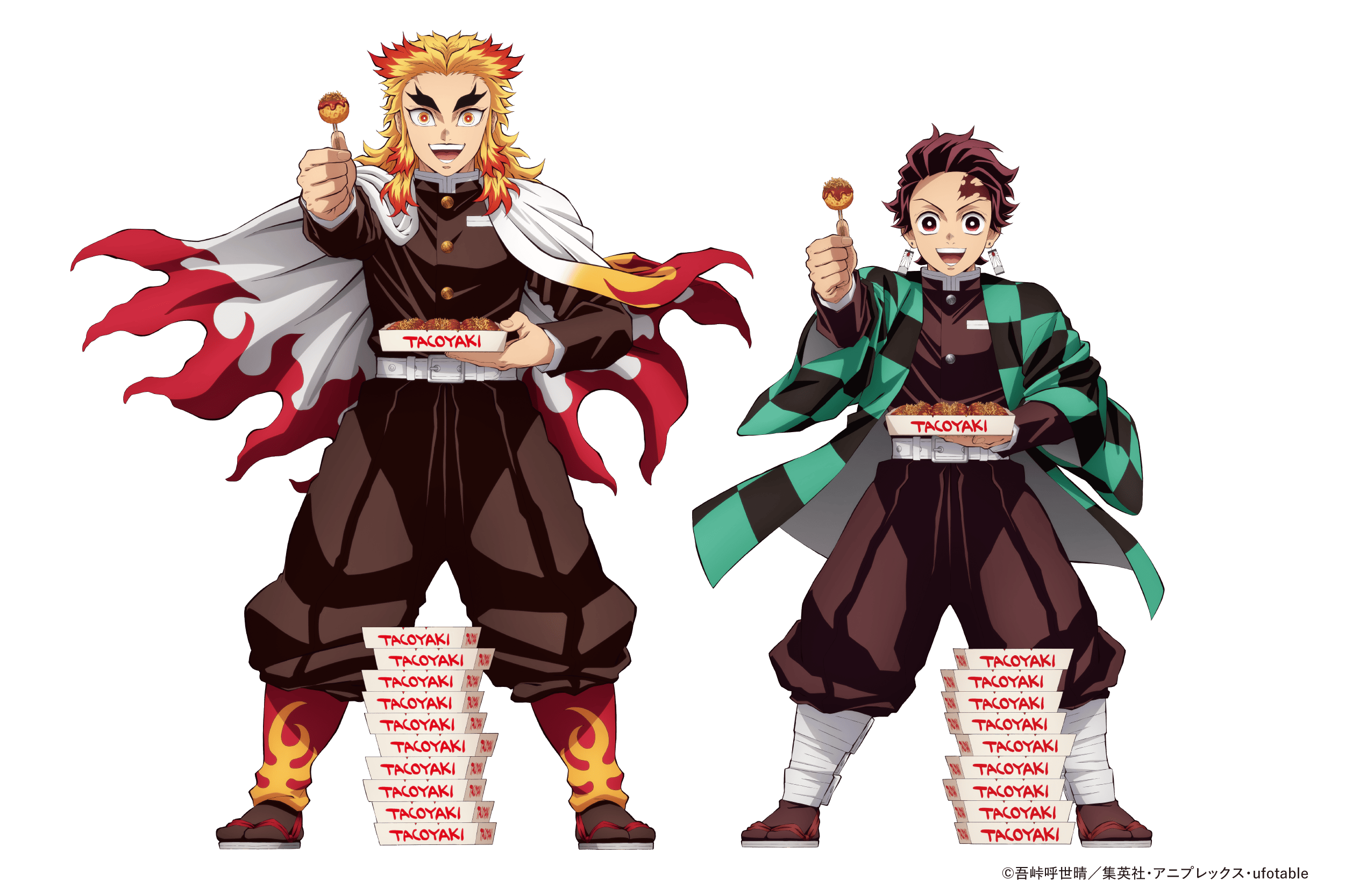 銀だこはうまい！鬼滅の刃×築地銀だこコラボで炭治郎＆煉獄さんが