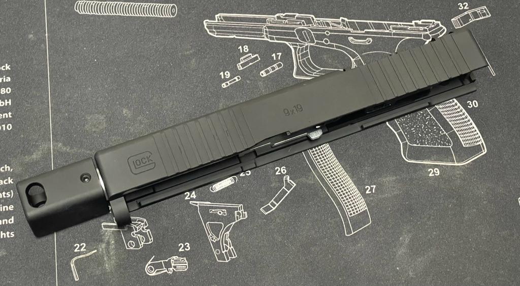 Bomber CNC Aluminum G19 Gen3 Roland style RMR Slide Kit ( Barrel w