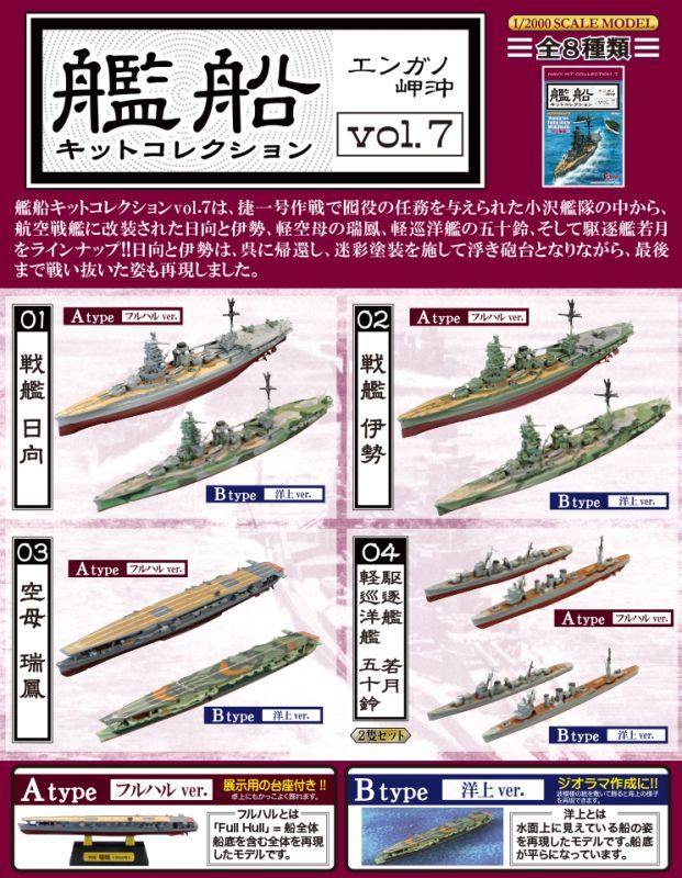 エフトイズ 1/2000 艦船キットコレクション vol.7 エンガノ岬沖 04