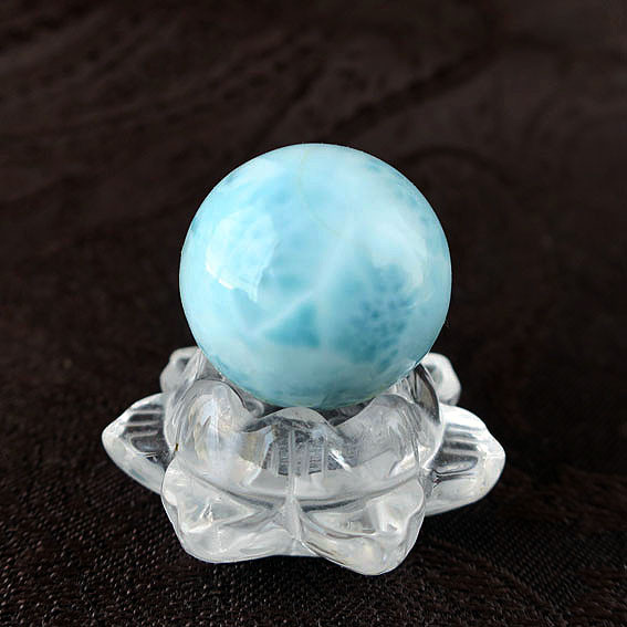 ラリマー(ブルーペクトライト)スフィアC 25mm Larimar Sphere | BodhiTree