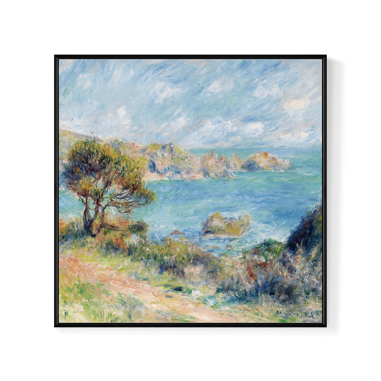 ピエール＝オーギュスト・ルノワール《ガーンジーの風景》（スクエア）