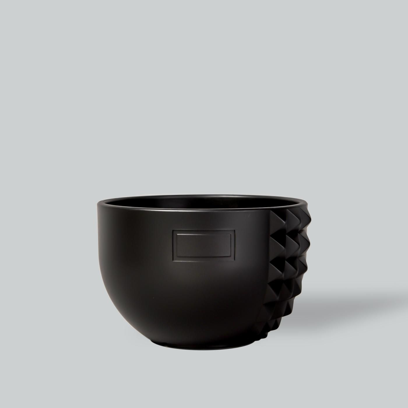 BOTANIZE PLA POT BOWL VERTICAL STUDS “Black” φ11.5cm
