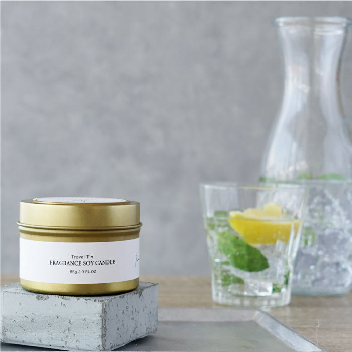 果実とミントの香り｜トラベルティンキャンドル BERRY MINT｜Botanicfolk