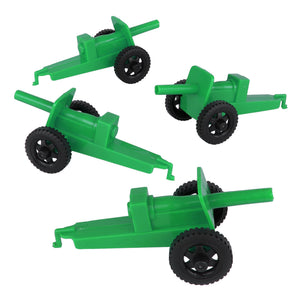 TimMee M3 ARTILLERY - Green 4pc Plastic Army Men Cannon Playset