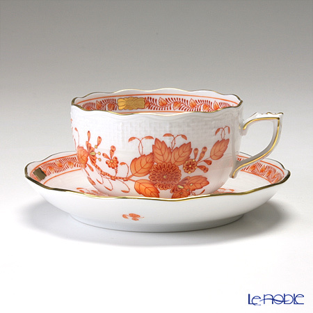 希少Herend ヘレンド アポニーオレンジ 41cmオーバル サービストレイ