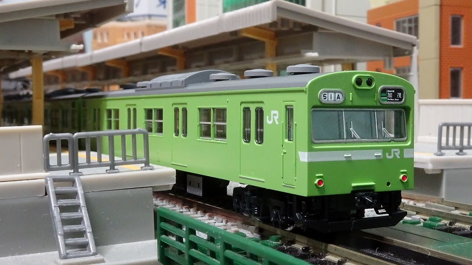新車入線】JR 103系 JR西日本仕様・混成編成・ウグイス - ビスタ模型