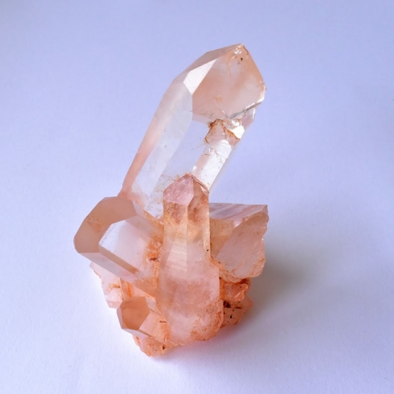 ピンククォーツ・クラスター キー＆イシス マダガスカル産 220g/ 鉱物