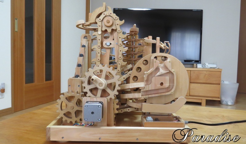 木製マーブルマシンの紹介 | Paradiseの何でも工作室