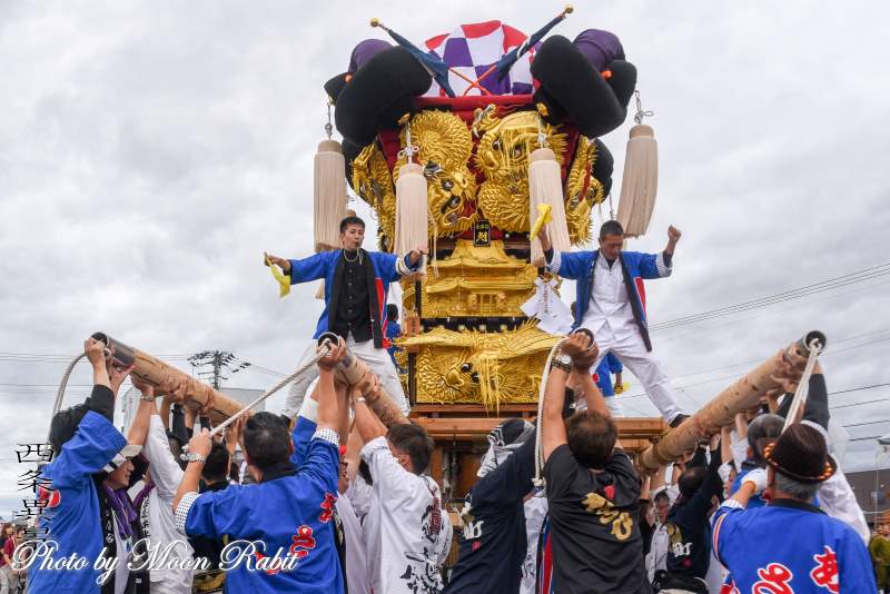 新喜多台旭子供太鼓台 パルティ・フジ東予店かきくらべ 保内八幡神社