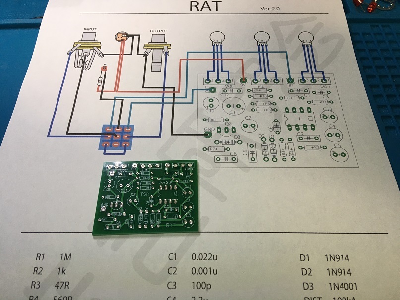 自作エフェクター】PROCO DISTORTION RAT2【作ってみた】 | 暇人