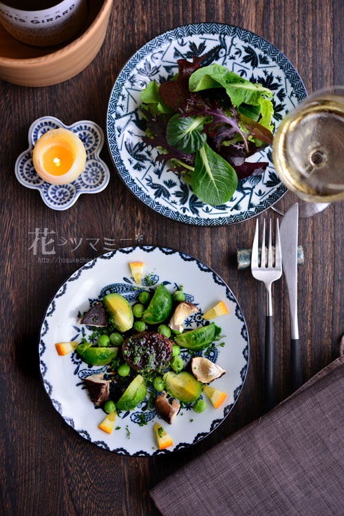 SCOPE 印判鳥獣皿でイタリアン - あん肝のバルサミコソース」 | 花