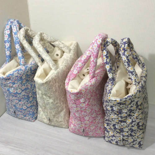 リバティで作ったらやっぱり可愛かった☆ふかふかキルトBAG - あぁっ