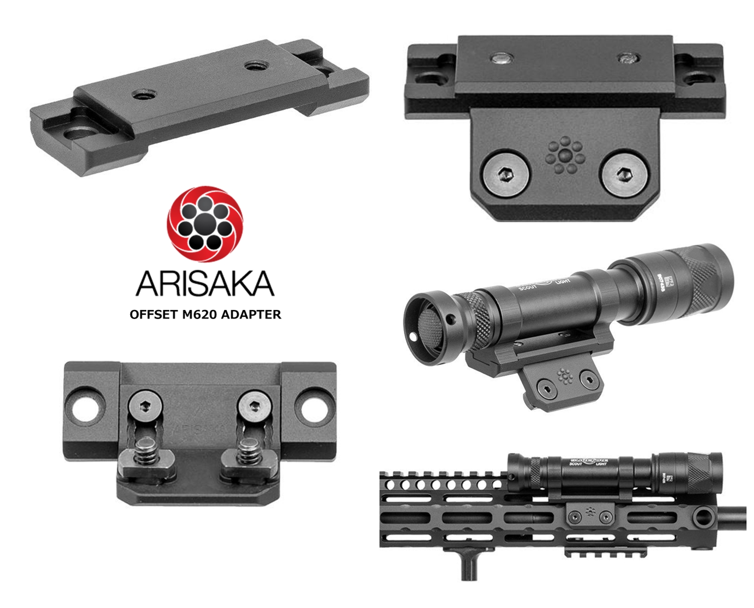 実物 ARISAKA DEFENSE LLC OFFSET SCOUT MOUNT M-LOK SUREFIRE M600