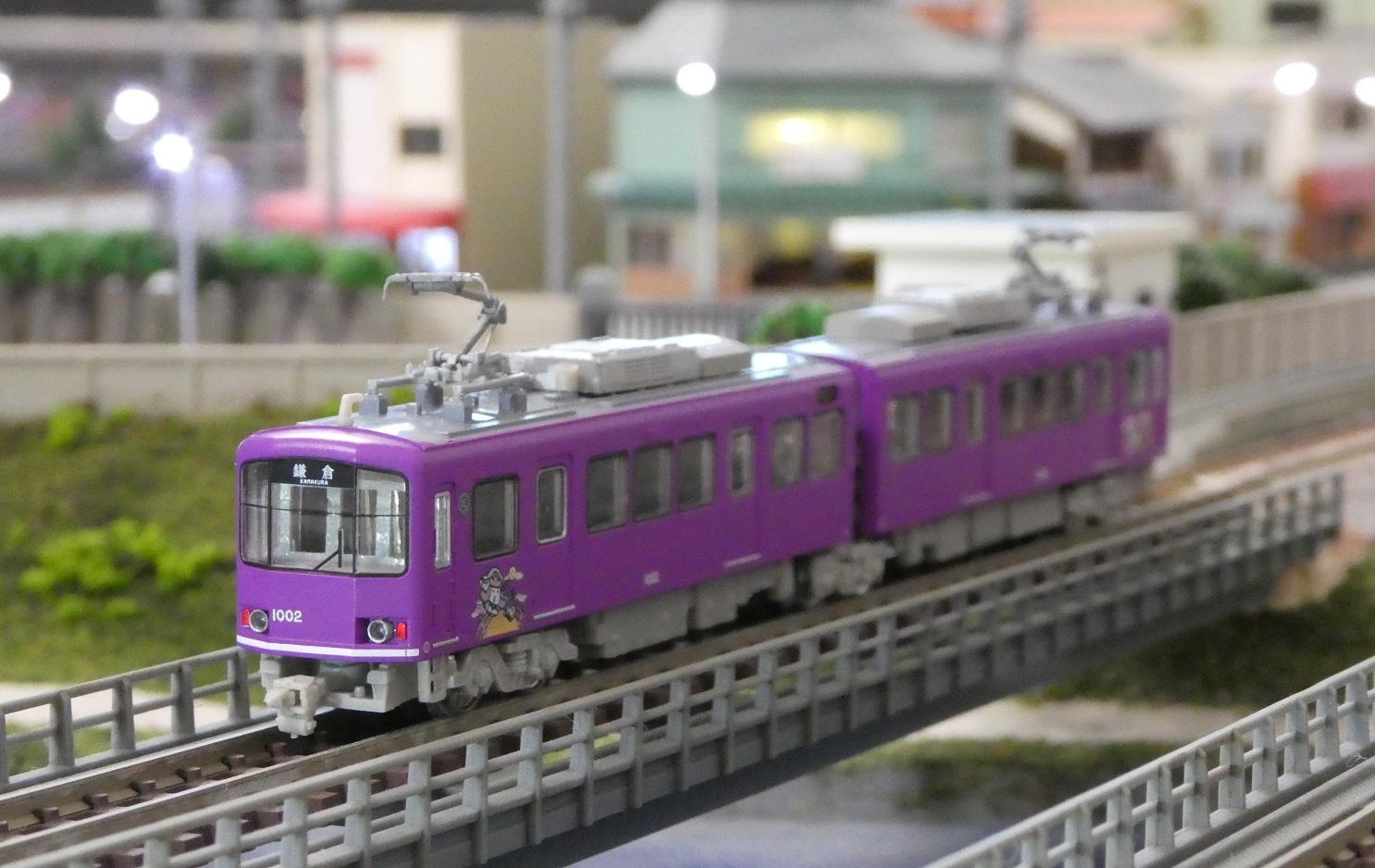 MODEMO 江ノ電1000形京紫色入線 | 川崎駅 レイアウト製作日誌