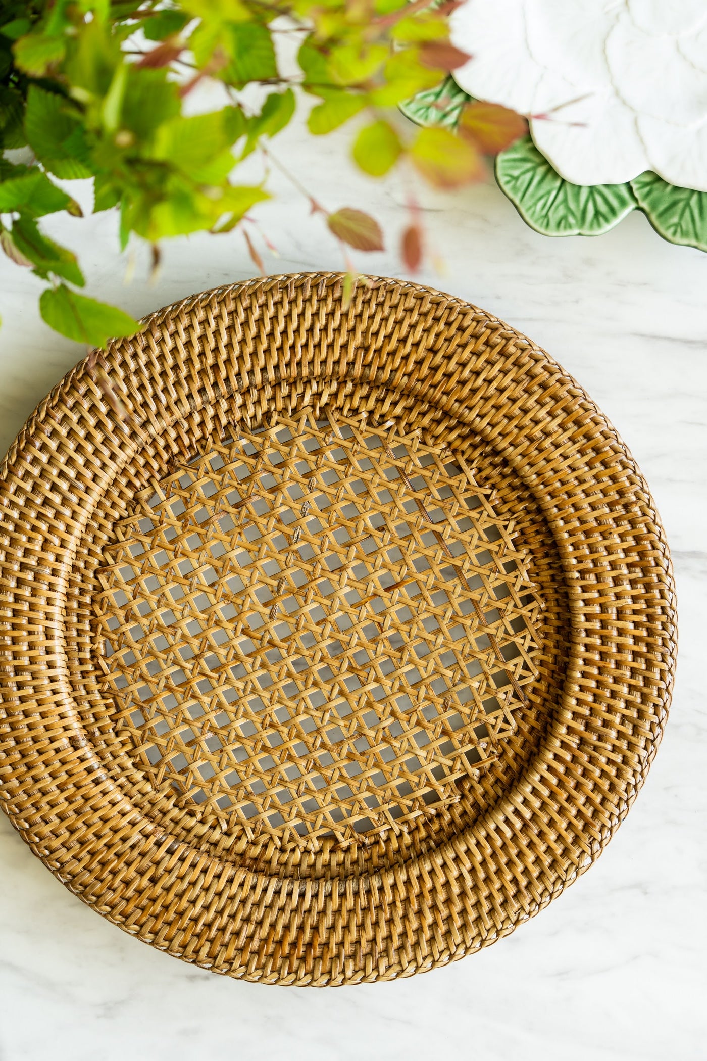 ミャンマー製ブラウンラタン チャージャープレート – Blooming Home