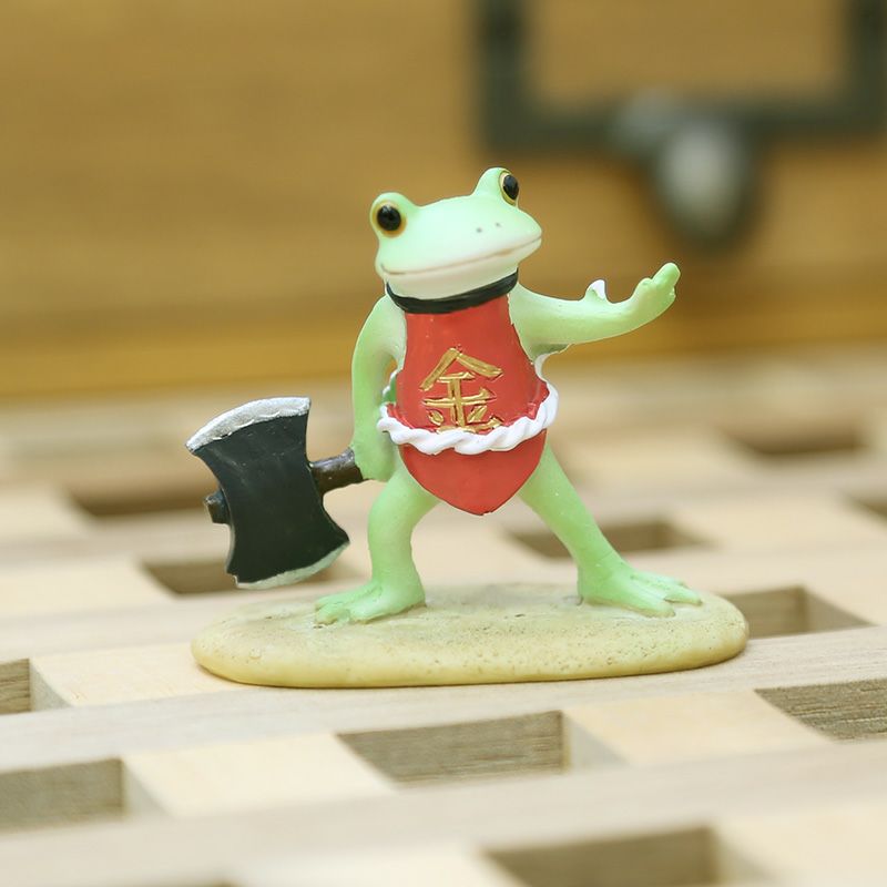 ブルーミングスケープ】 「金タロウ カエル」 かえるの置物 コポー