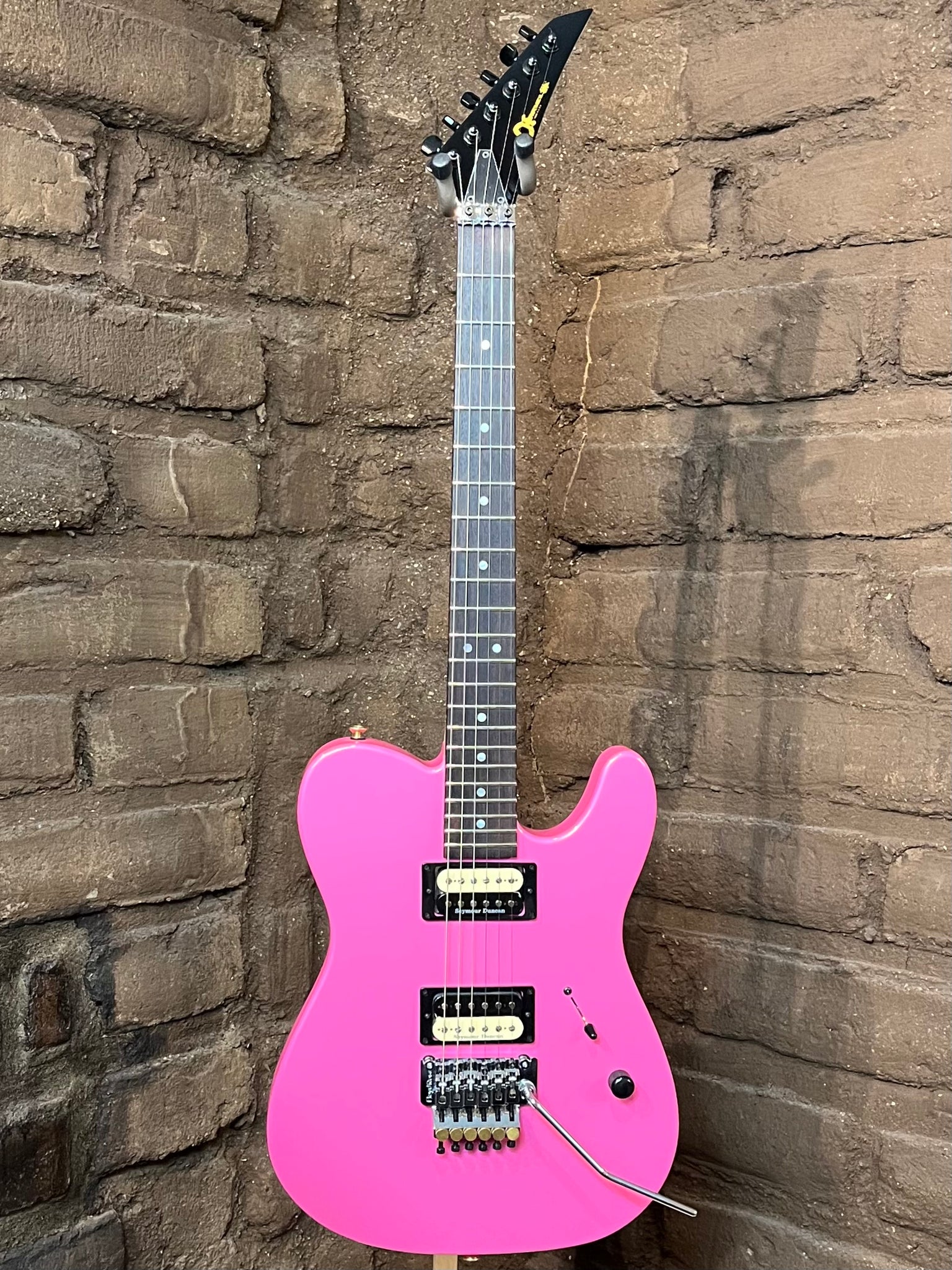 Charvel Custom Shop San Dimas Tele - Platinum Pink (New)| Black
