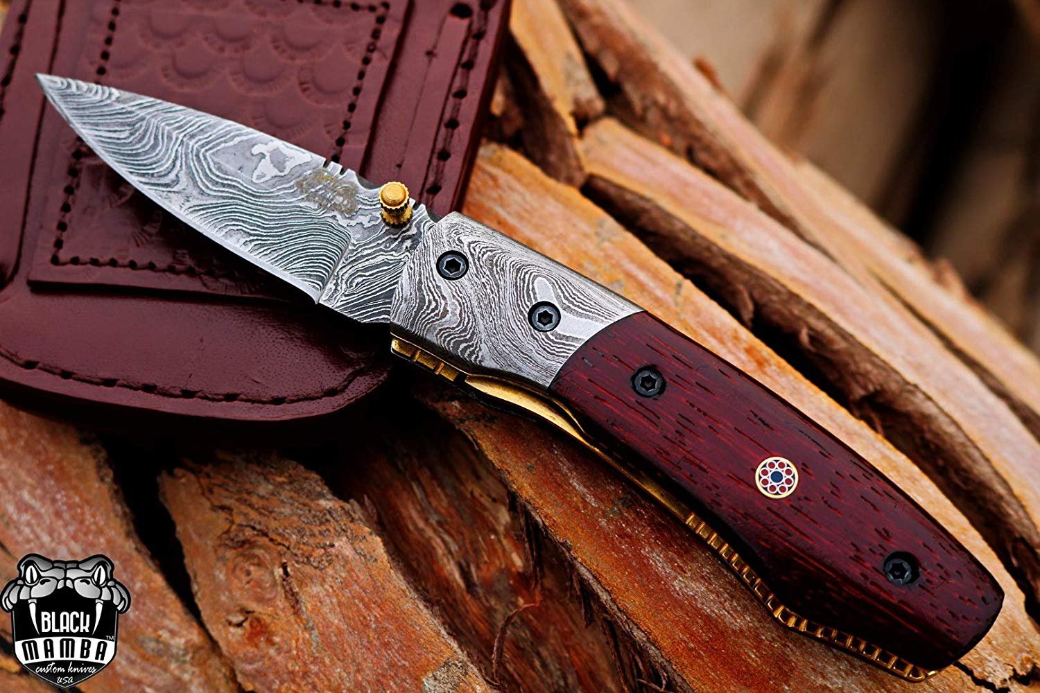 BMK-406 Taipan 3 Inches Blade Damascus Pocket Clip Knives