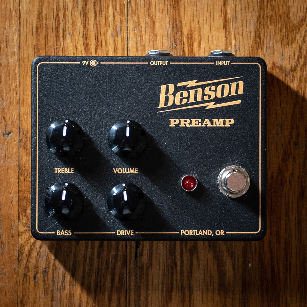 Benson Preamp Pedal Black & Yellow Edition USED – Black Bobbin